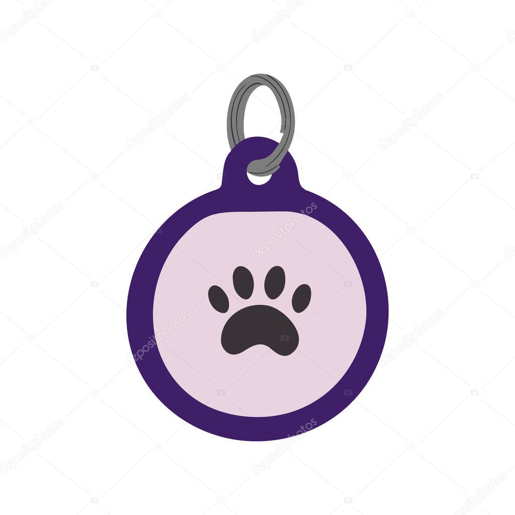 Dogs goods and supplies. Pets walking, furniture, toys. Puppies accessories, stuff. Training post. Flat vector illustration isolated on white background