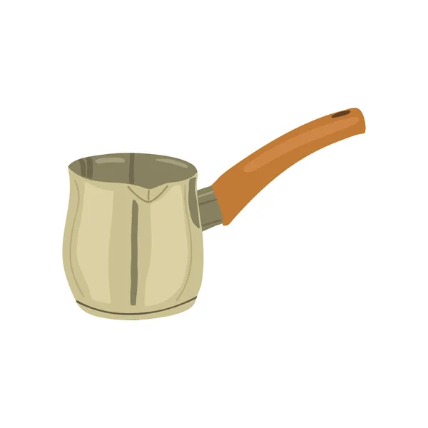 Τερκ Για Απεικόνιση Διανύσματος Καφέ Εργαλείο Μαγειρικής Σκεύος Απομονωμένο Λευκό — Διανυσματικό Αρχείο