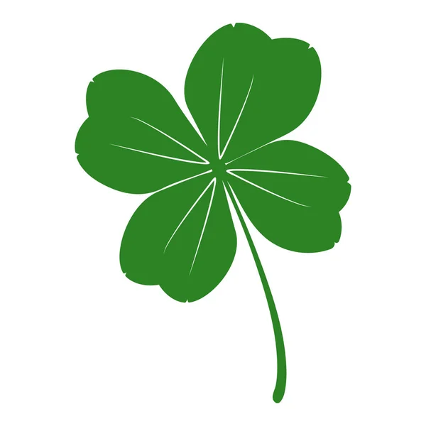 Grünes Kleeblatt Symbol Isoliert Auf Weißem Hintergrund Klee Mit Vier — Stockvektor