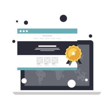 Müşteri hizmetlerini değerlendiriyorum. İnternet sitesi derecesi. Düz vektör illüstrasyonu