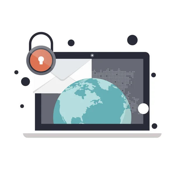 Concepto Malware Concepto Virus Piratería Piratería Seguridad Banner Web Protección — Vector de stock