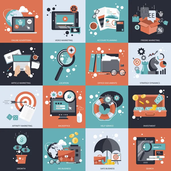 Ikona Biznesu Technologii Zarządzania Dla Stron Internetowych Aplikacji Mobilnych Ilustracja — Wektor stockowy