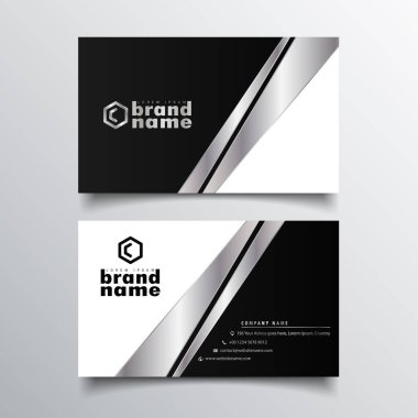 Renkli stil, modern kartvizit tasarımı. Düz vektör çizimi. Şirket için erişim kartı.