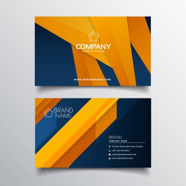 Renkli stil, modern kartvizit tasarımı. Düz vektör çizimi. Şirket için erişim kartı.