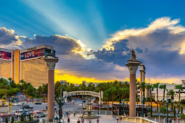Las Vegas, Estados Unidos - julio, 2016 Vista de Las Vegas Strip en Nevada, Estados Unidos — Foto de Stock