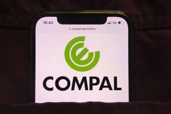 Konskie Poland February 2022 Compal Electronics Inc Logo Displayed Mobile — Stock Photo, Image