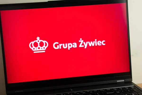 Konskie Poland Июля 2022 Года Логотип Компании Grupa Zywiec Производителя — стоковое фото