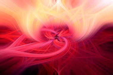 Abstract colorful twisted light fibers effect for background or wallpaper with copy space for design