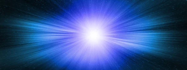 Interstellar Travel Supernova Starburst Speed Light Concept Abstract Cosmic Background — стоковое фото