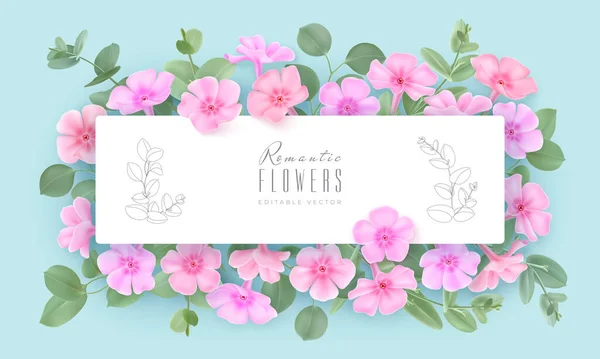 Floral background for spring or summer holiday — Stock Vector