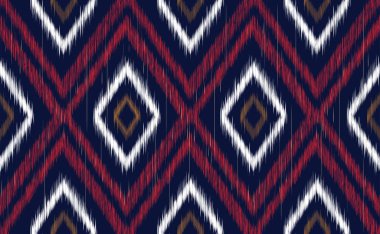 Nakış desenli vektör, geometrik etnik sürekli dikişsiz aztek arkaplan, grafik üçgen soyut tasarım