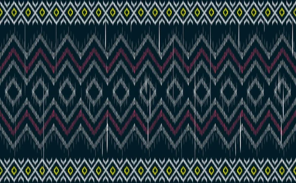 Vecteur Motif Broderie Fond Tribal Continu Ethnique Géométrique Illustration Sans — Image vectorielle