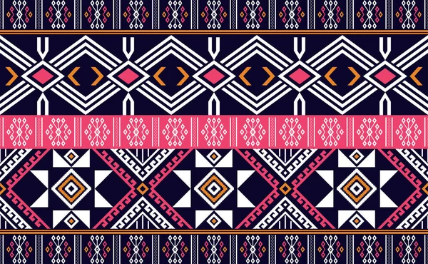 Embroidery Pattervector Geometric Ethnic Fashion Triangle Background Handcraft Millibronpaper Digital — 스톡 벡터