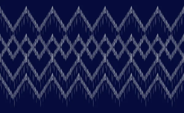 Ethnic Pattern Vector Geometric Craft Batik Background Embroidery Fashion Textile — ストックベクタ