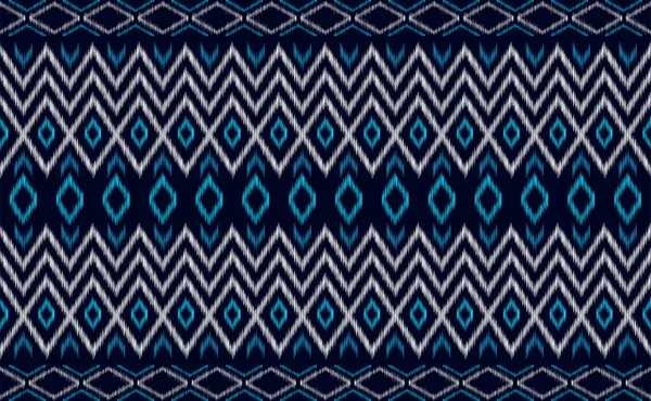 Ethnic Pattern Vector Geometric Fashion Triangle Background Embroidery Line Motif — Stok Vektör