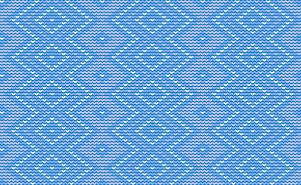 Embroidery Pattern Knit Classic Background Vector Aztec Repeat Print Geometric — Vettoriale Stock