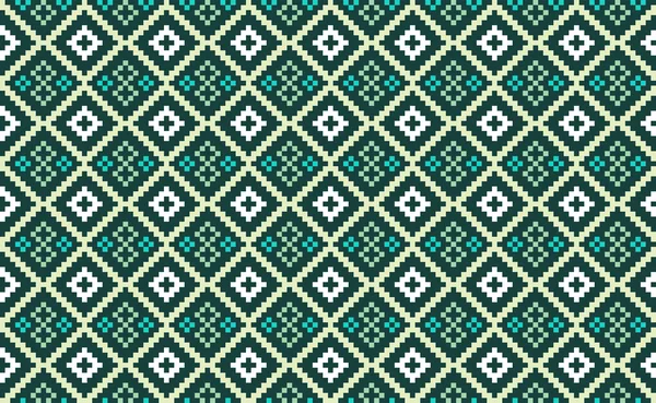 Broderie Motif Ethnique Vecteur Géométrique Chevron Fond Décoration Point Croix — Image vectorielle