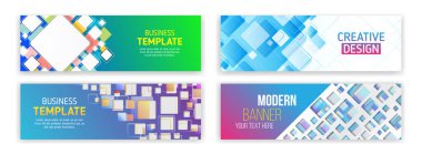 Geometrik kareler arka plan. Siber güvenlik interneti ve ağ konsepti. Soyut web tasarım afişi. Web siteleri için modern grafik şablonu.