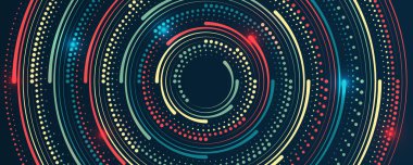 Filtreleme makinesi algoritmaları. Veri sıralanıyor. Vektör teknolojisi geçmişi. Büyük veri görselleştirmesi. Bilgi analizi konsepti. Çember dizisi ve ikili kodlu soyut akış bilgisi.