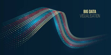Visualization of Sorting data, Abstract processing of information flow. Vector database background. Filtering machine algorithms. clipart svg vector 