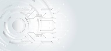 Gri arka planda yüksek teknolojili iletişim illüstrasyonu. 5G yüksek hızlı bilgi aktarım teknolojisi. Küresel kablosuz standart konsept.