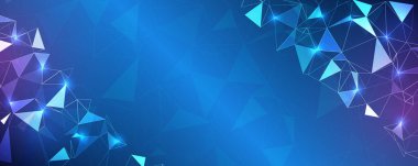 Hi-tech elements for presentation. Technology innovation concept template background. Sci-fi, artificial intelligence, engineering, big data visualization banner.
