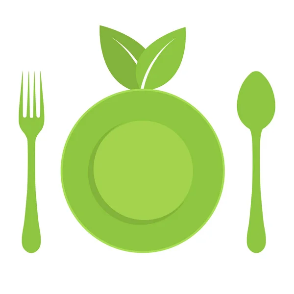 Beyaz Arka Planda Organik Gıda Bulunan Restoran Menüsü Çizimi — Stok Vektör