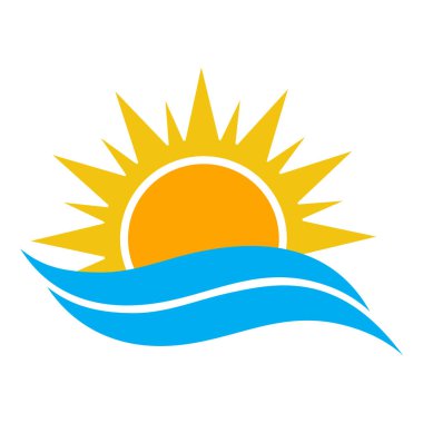 Beyaz arka planda izole edilmiş turizm ve seyahat logosu