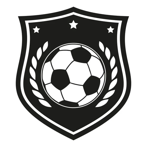Campeonato Futebol Logotipo Clube Futebol Ilustração Isolada Fundo Branco — Vetor de Stock