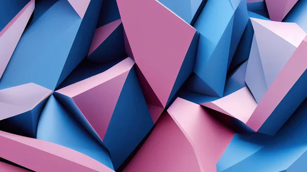 3 D render. Abstract background with triangles and polygon