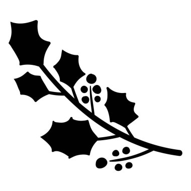 Noel kutsallığı, kırmızı böğürtlen vektör illüstrasyonuyla yılbaşı ve mutlu yıllar için ayrılır..