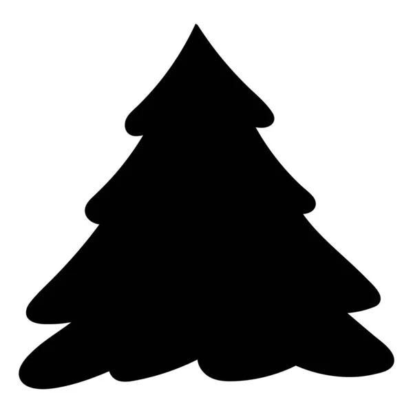 Gedecoreerde Kerstbomen Vector Illustratie Voor Kerst Element — Stockvector