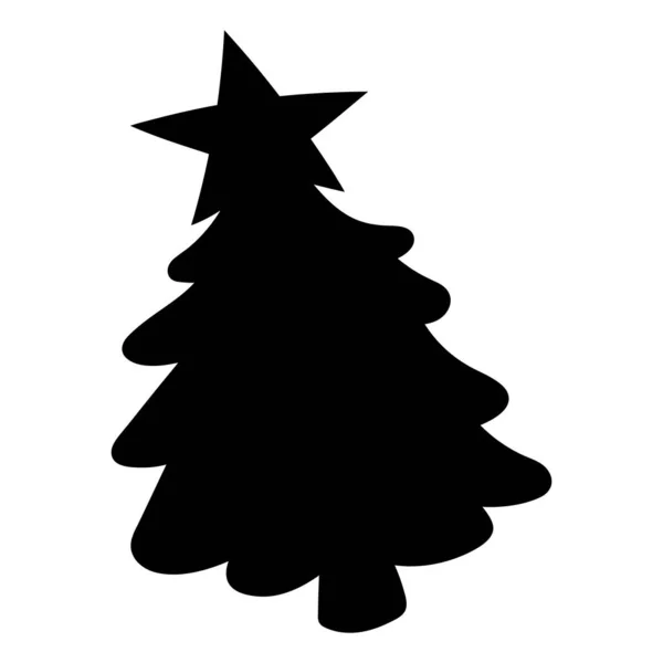 Geschmückte Weihnachtsbäume Vector Illustration Für Weihnachtliches Element — Stockvektor