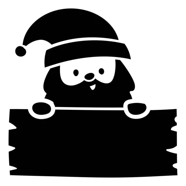 Natale Santa Claus Vector Illustrazione Elemento Natale — Vettoriale Stock