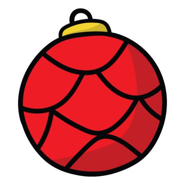 İzole edilmiş Noel Balosu Vektör İllüstrasyonu