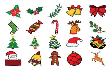 Noel için karalama tarzında bir Noel tasarım elementi ve mutlu yeni yıl elementi