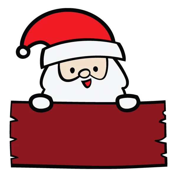 Boże Narodzenie Santa Claus Wektor Ilustracji Elementu Bożego Narodzenia — Wektor stockowy