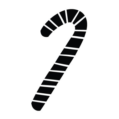 Noel elementi için izole edilmiş Noel Şeker Çubuğu Vektör İllüstrasyonu