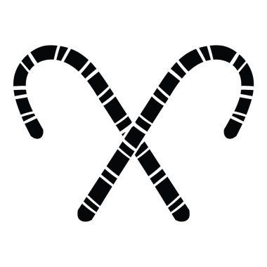 Noel elementi için izole edilmiş Noel Şeker Çubuğu Vektör İllüstrasyonu