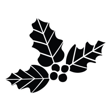 Noel kutsallığı, kırmızı böğürtlen vektör illüstrasyonuyla yılbaşı ve mutlu yıllar için ayrılır..