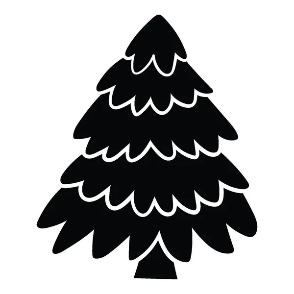 Zdobené Vánoční Stromky Vektorové Ilustrace Pro Vánoční Prvek — Stockový vektor