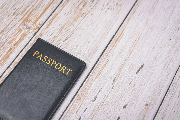 Паспорт Приготуватися Поїздки Або Ведення Бізнесу Кордоном — стокове фото