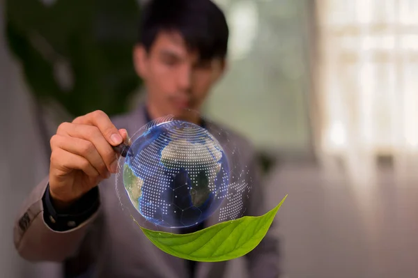 Światowy Dzień Ziemi Kwietnia Koncepcja Ekologii Koncepcja Światowego Dnia Środowiska — Zdjęcie stockowe