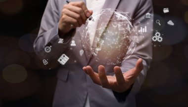 business digital metaverse, Business global internet bağlantısı uygulama teknolojisi ve dijital pazarlama, Finansal ve bankacılık, Dijital bağlantı teknolojisi, büyük veri.