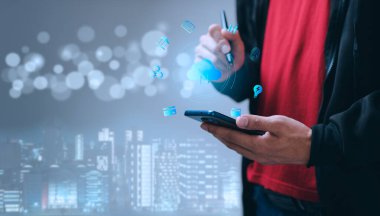 bulut teknolojisi büyük depolama ağı ve internet kavramları metaevren sistemi, şeylerin interneti, yeni teknoloji büyük veri,