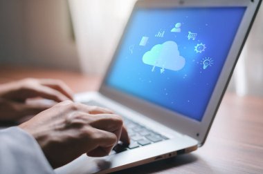 bulut teknolojisi büyük depolama ağı ve internet kavramları metaevren sistemi, şeylerin interneti, yeni teknoloji büyük veri,