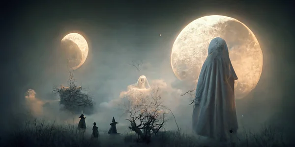 Halloween Day Eyes Jack Lanterns Trick Treating Samhain All Hallows — Stock Fotó