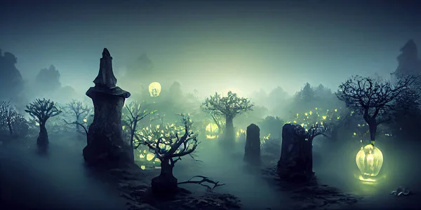 Halloween Day Eyes Jack Lanterns Trick Treating Samhain All Hallows — Fotografia de Stock