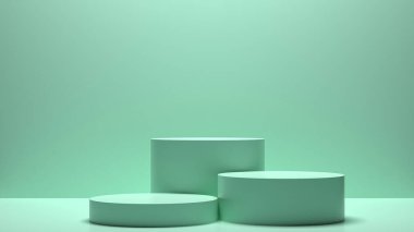 sahne arkaplan podyumu. Ürün rafı ayakta duruyor. Ürün göstermek için boş stand.