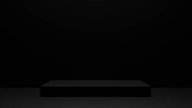 sahne arkaplan podyumu. Ürün rafı ayakta duruyor. Ürün göstermek için boş stand.